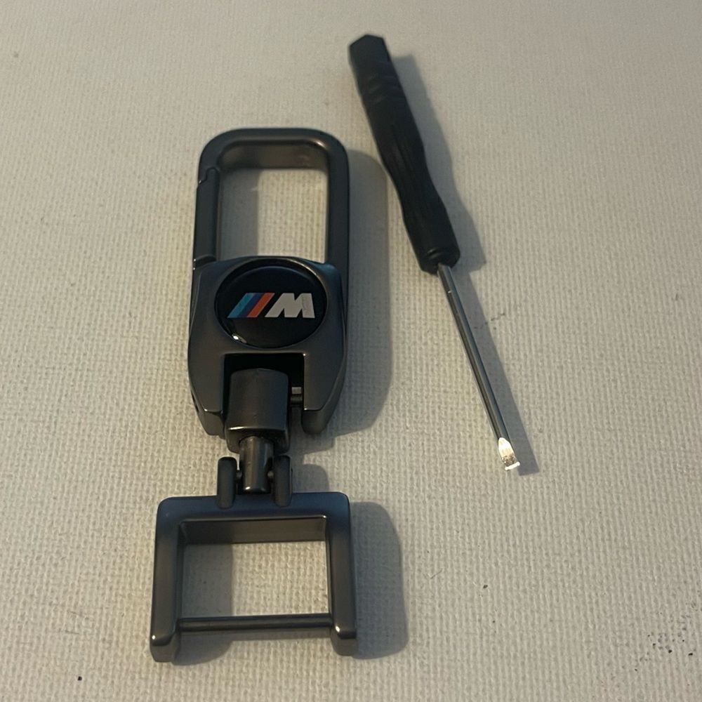 BMW Motorsports Logo Key Fob Keychain in Metal NWT